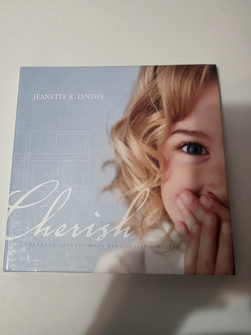 Scrapbook Cherish Book - Light Blue and Cream